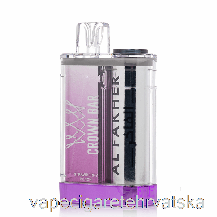 Vape Cigarete Al Fakher Crown Bar Kristal 9000 Jednokratni Punč Od Jagode